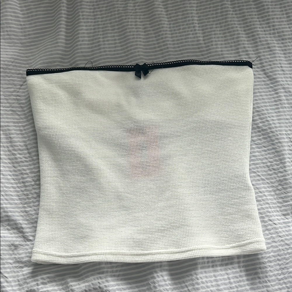 Edikted White Top with Black Edging